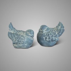 Set of 2 Birds Majestic Vintage D.13 H.12