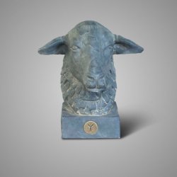 Statue Sheep Wool Majestic Vintage 24X20X26