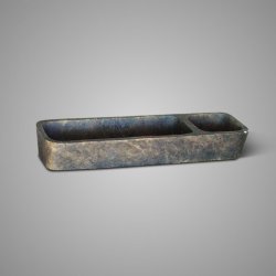 Rectangular Majestic Brown 35x10x5