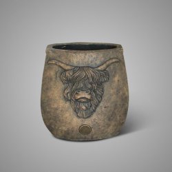 Planter Oval Scotty Majestic Brown L 34x17x35