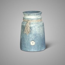 Vase Nostalgic with Rope Ancient Clay L D.18 H.26