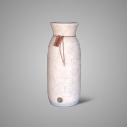 Vase Leather Rope Luxury Majestic Taupe L D.18 H.43