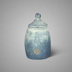 Pot and Top Nostalgic Ancient Clay L D.13 H.24