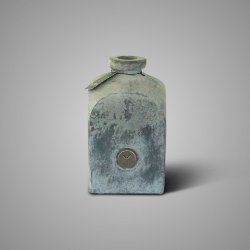 Bottle Square Stone Black S D.13 H.20