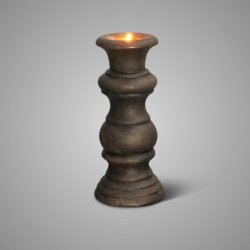 Candleholder Luxury Majestic Brown M D.14 H.30