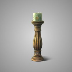 Candleholder Lines Luxury Maj. Gold L D.11 H.32