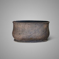 Planter Oval Tall Edge Brynxz Majestic Brown L 51X20X27