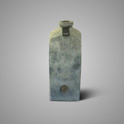 Bottle Square Stone Black L D.13 H.34