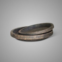 Set of 2 Plates Basic Majestic Brown D.36-30 H.6