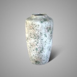 Vase Flowers Green Vintage S D.20 H.34