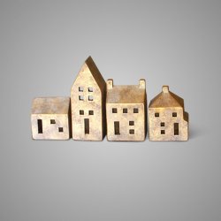 Set of 4 Houses of BRYNXZ Jewel D.9-7 H.17-9