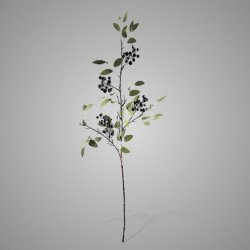 Berry Leaf Blue 100 cm