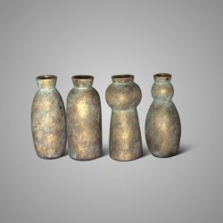 SET OF 4 BOTTLES IDYLLE JEWEL D.8 H.19