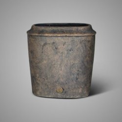 Planter Oval Edge Luxury Majestic Brown L 34x15x36