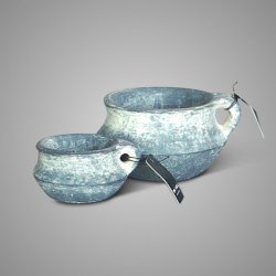 Set of 2 Tealightholder Nostalgic Ancient Clay D.15-11 H.21-