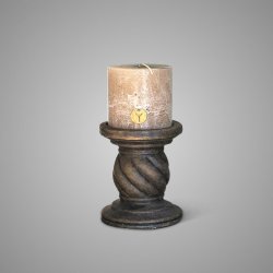 Candleholder Twist Majestic Brown M D.13 H.15