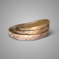 SET OF 3 PLATES  BASIC JEWEL D.39-34-29 H.4