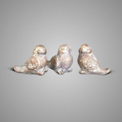 Set of 3 Birds Jewel D.11 H.10