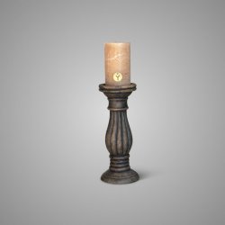 Candleholder Lines Luxury Maj. Brown M D.11 H.26