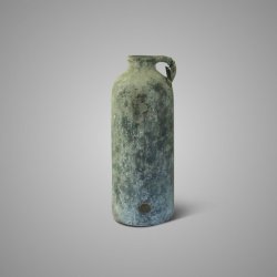 Bottle Basic with One Ear Stone Black L D.19 H.46
