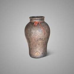 Vase Allure Leather Rope Majestic Brown M D.22 H.34