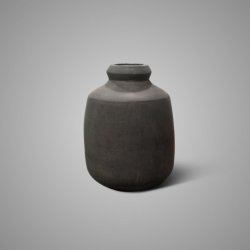 Vase with Neck Basic  Ancient Soil D.18 H.24