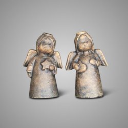 Set of 2 Angels Classic Majestic Brown D.10 H.14