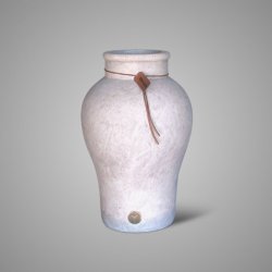 Vase Allure Leather Rope Majestic Taupe L D.26 H.40