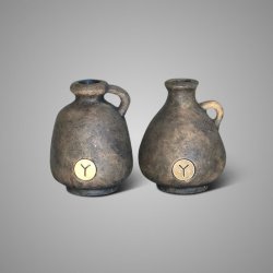 Set of 2 Jugs Majestic Brown D.13 H.15
