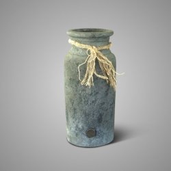 Vase Allure with Rope Stone Black M D.16 H.33