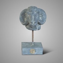 Statue  Ram At Iron Majestic Vintage L D.16 H.27