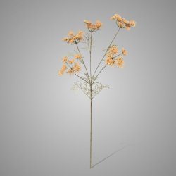 Single Lace Flower Orange 80 Cm