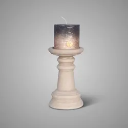 Candleholder Basic Majestic Taupe L D.14 H.23
