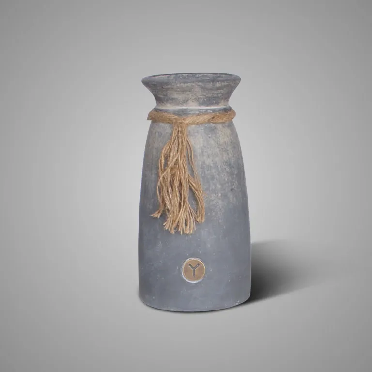 Jar with Rope Ancient Clay M D.15 H.30