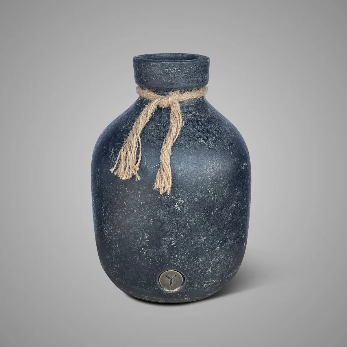 Jar Neck with Rope Basalt L D.24 H.32