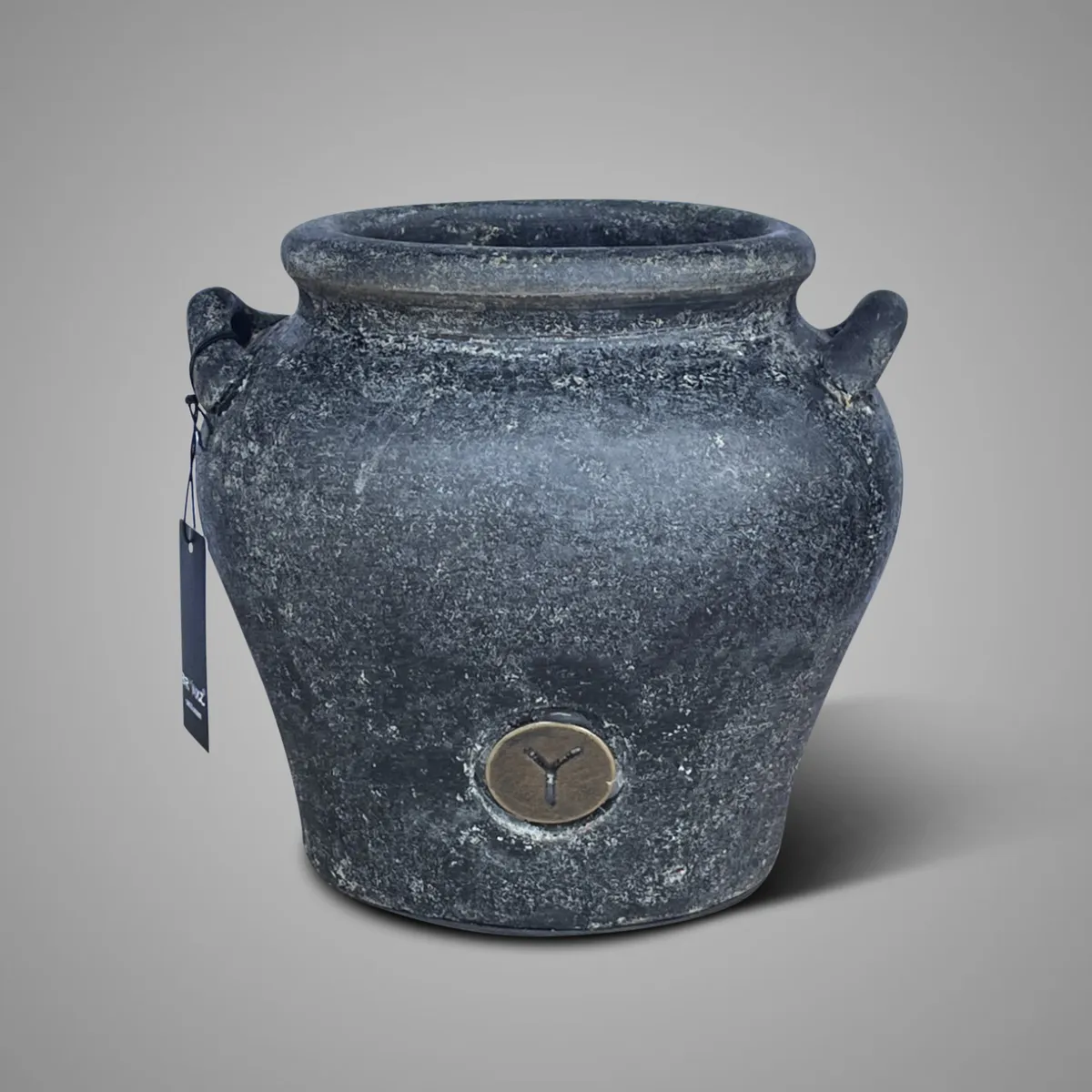 Planter Two Ears Basalt S D.18 H.16