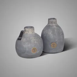 Set of 2 Bottles Idylle Ancient Clay D.14-12 H.19-15