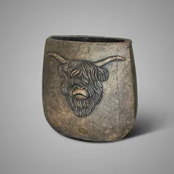 Planter Oval Scotty Majestic Brown L 34x17x35