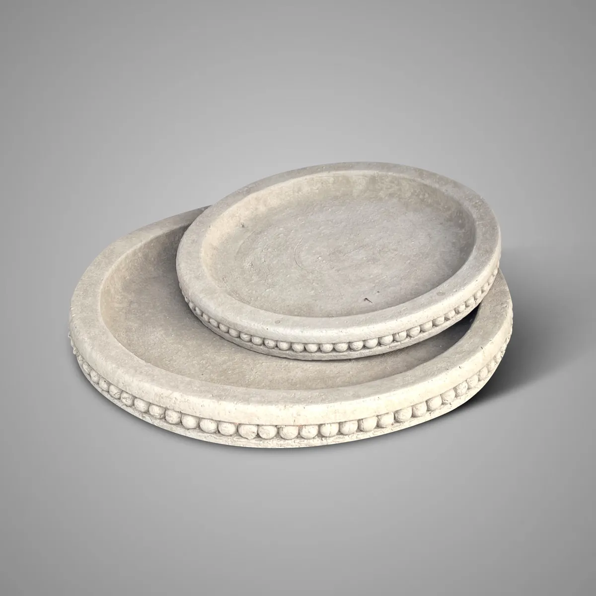 Set of 2 Plates Deluxe Majestic Taupe D.36-27 H.4