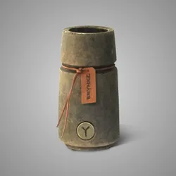 Vase Basic Lather Rope Majestic Brown S D.11 H.20