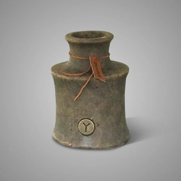 Bottle with Neck Majestic Brown M D.16 H.21