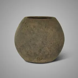 Planter Oval Moon Majestic Brown L 34x20x30