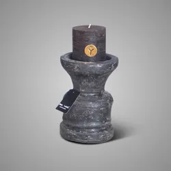 Candleholder Classic Basalt S D.12 H.16