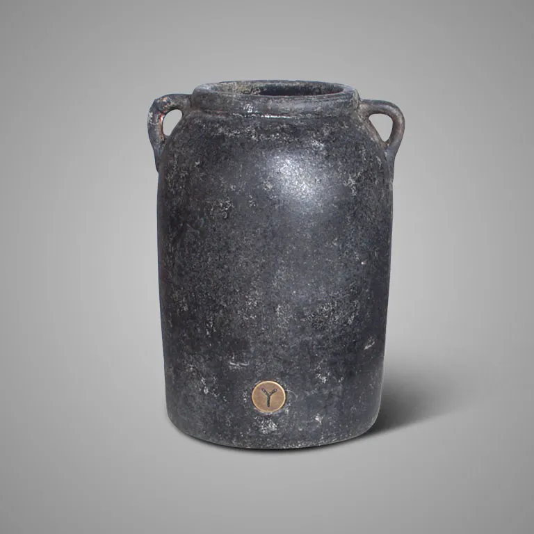 Planter Allure Two Ears Basalt L D.23 H.32