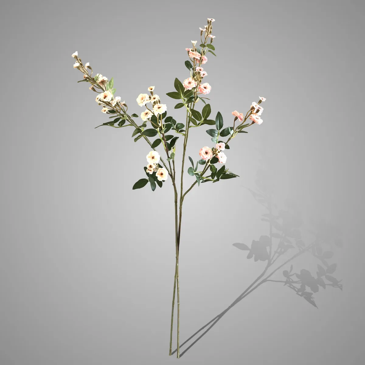 Sort. of 2 Rose Multi Stem Pink Range 77 cm