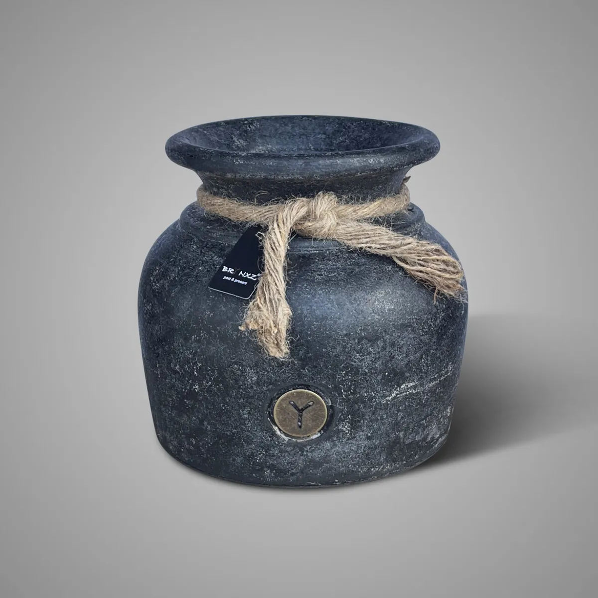 Bottle Deluxe with Rope Basalt S D.20 H.20