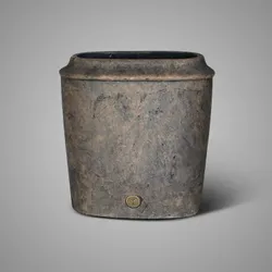 Planter Oval Edge Luxury Majestic Brown L 34x15x36