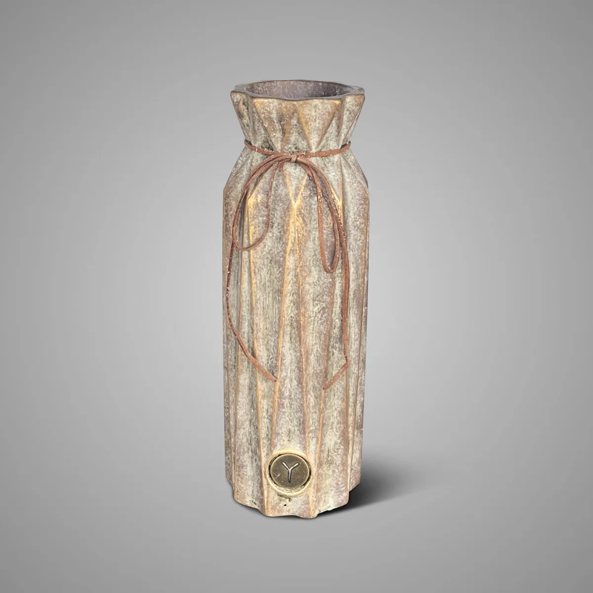 Vase Relief with Rope Jewel L D.6 H.26