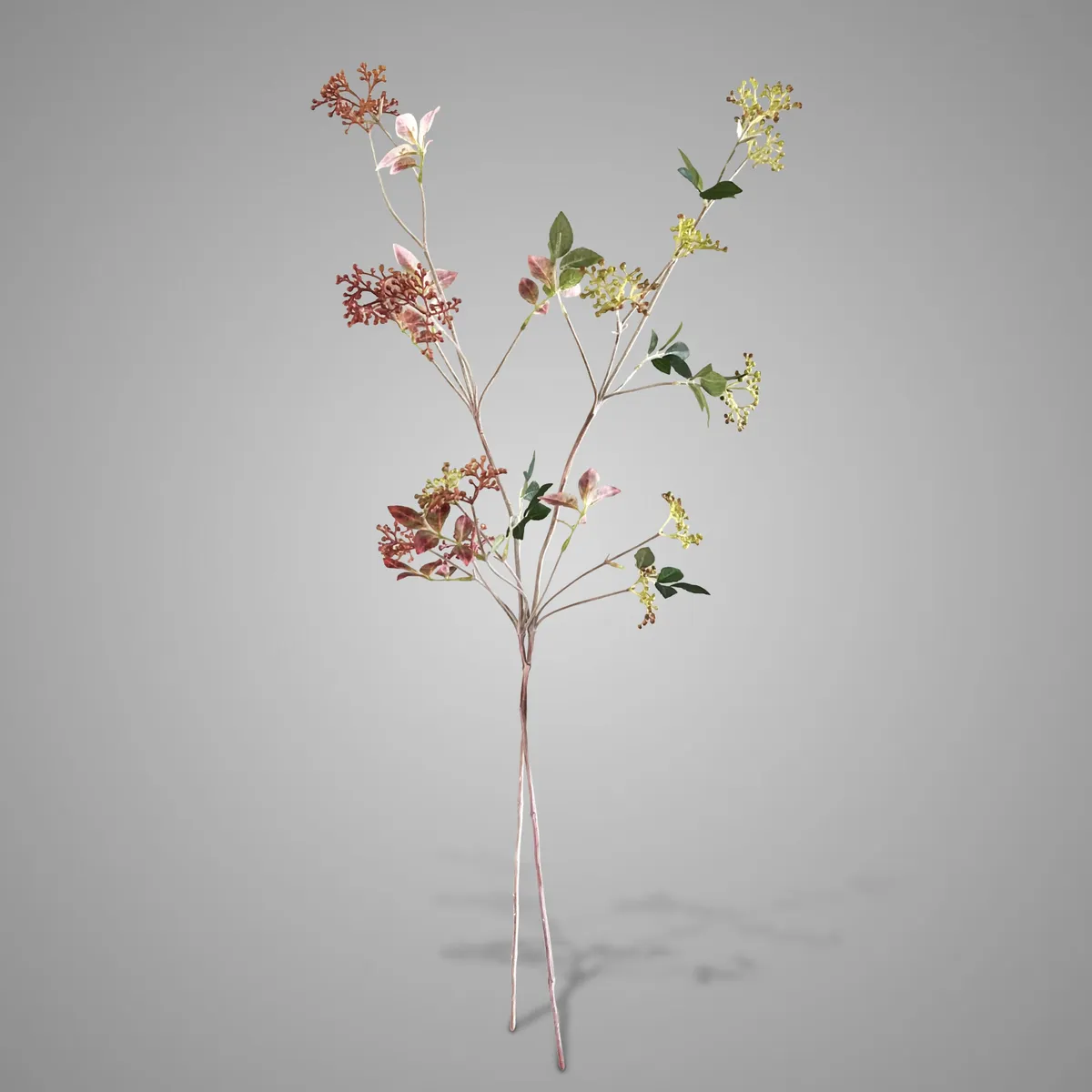 Sort. of 2 Spirea Green Red M 80 cm