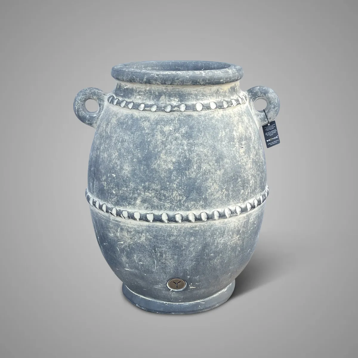 Planter Grande  with Lines Ancient Clay L D.35 H.45